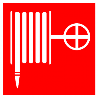 Знак F 02 "Пожарный кран", 200х200мм, фотолюминесцентный