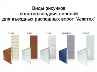 Распашные ворота "Алютех"